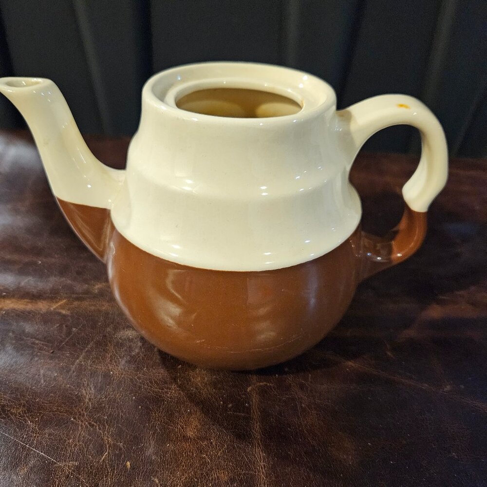 Vintage Oxford brown and cream pitcher